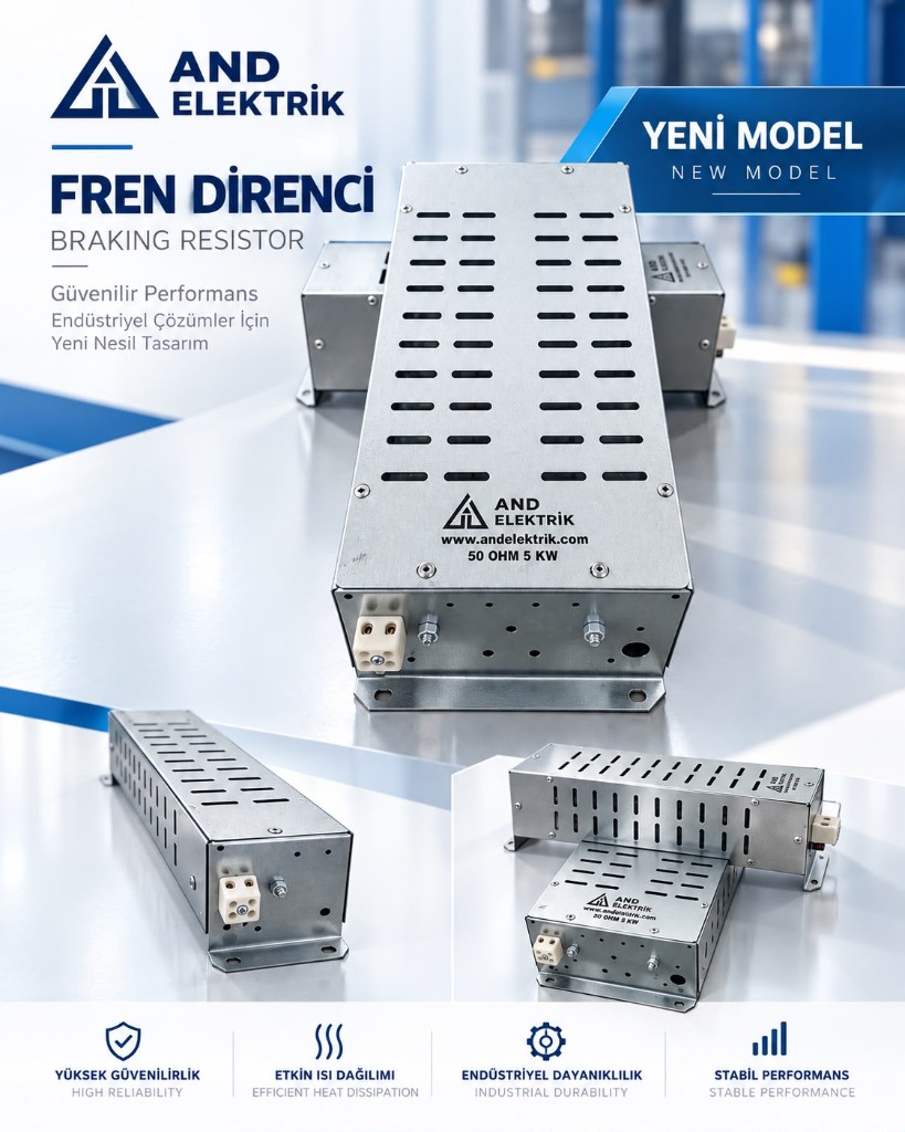 AND Elektrik yeni model fren direnci, 50 Ω 5 kW